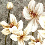 Load image into Gallery viewer, Close-up detail of Vintage Damask Bloom showing anemone petals on damask texture