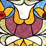 Load image into Gallery viewer, Close-up detail of Golden Tulip Radiance showing amber petals and plum glass
