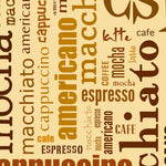 Load image into Gallery viewer, Close-up detail of Coffee Word Cloud showing coffee terminology and typography