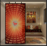 Load image into Gallery viewer, Shri Ram print glass film on a pooja room window — Lolli & Omi