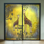 Load image into Gallery viewer, Golden Safari Giraffe