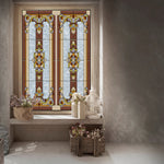 Load image into Gallery viewer, Victorian door panel stained glass film — Lolli & Omi