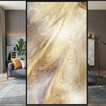 Load image into Gallery viewer, Golden marble glass film on a window ā Lolli & Omi