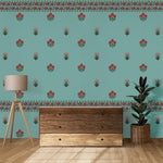 Load image into Gallery viewer, Teal Floral Charm