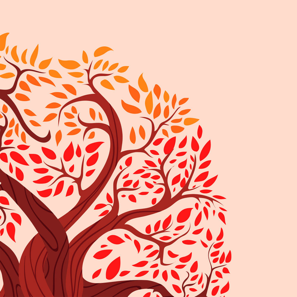 Ember Bloom Tree Silhouette