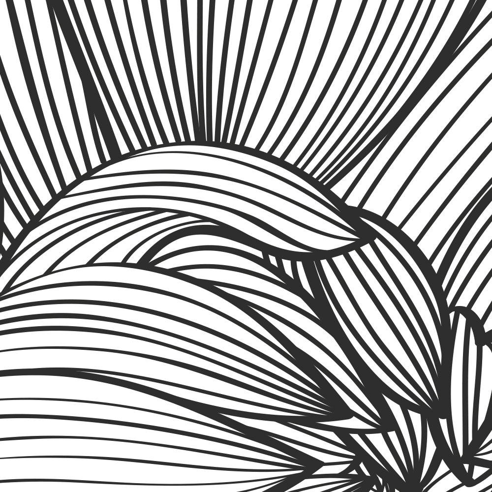 Close-up detail of Inked Dahlia Lines showing fine parallel line work on petals
