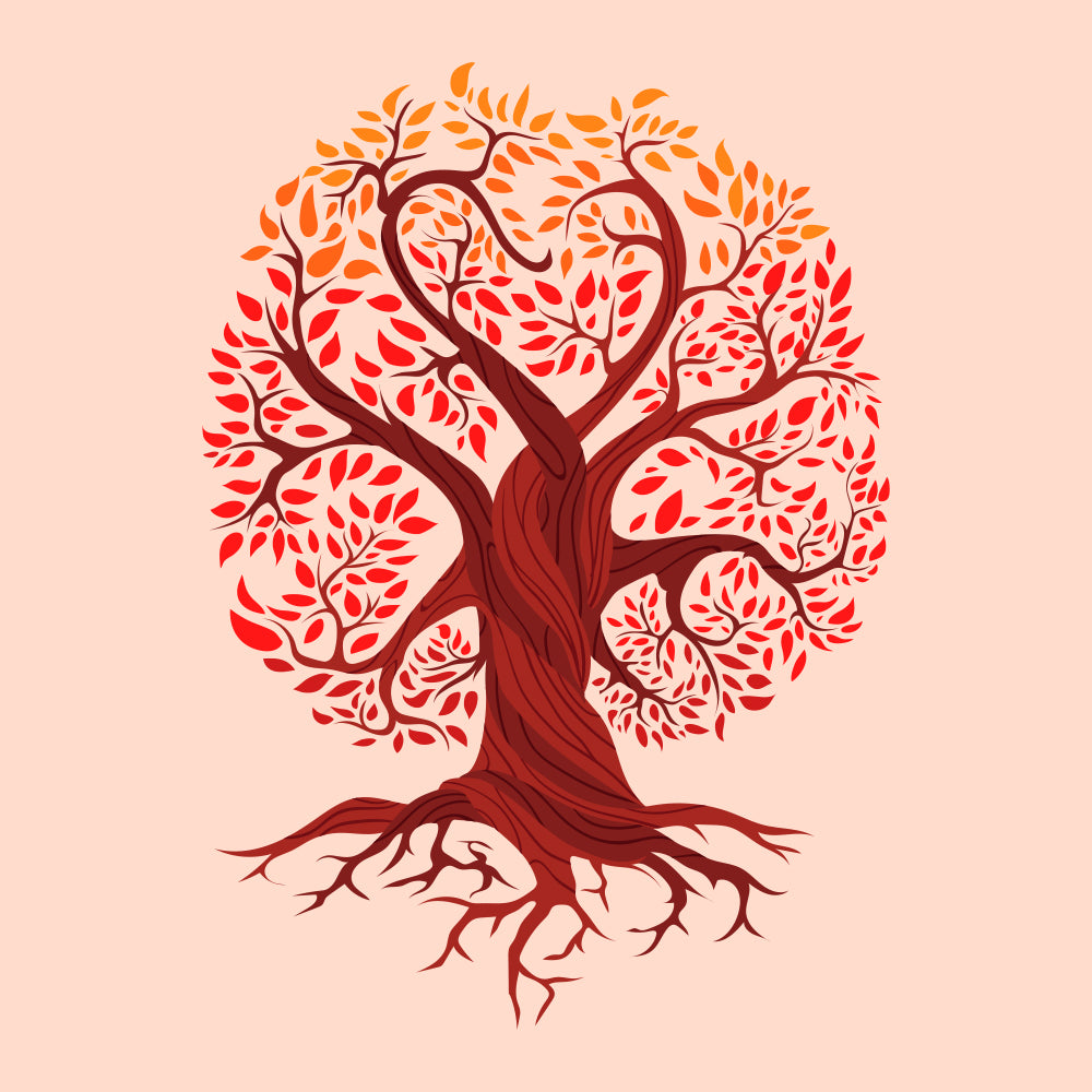 Ember Bloom Tree Silhouette