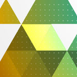 Load image into Gallery viewer, Close-up detail of Geometric Color Mosaic showing triangular colour fields and texture