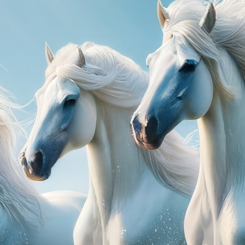 Seven Majestic White Horses