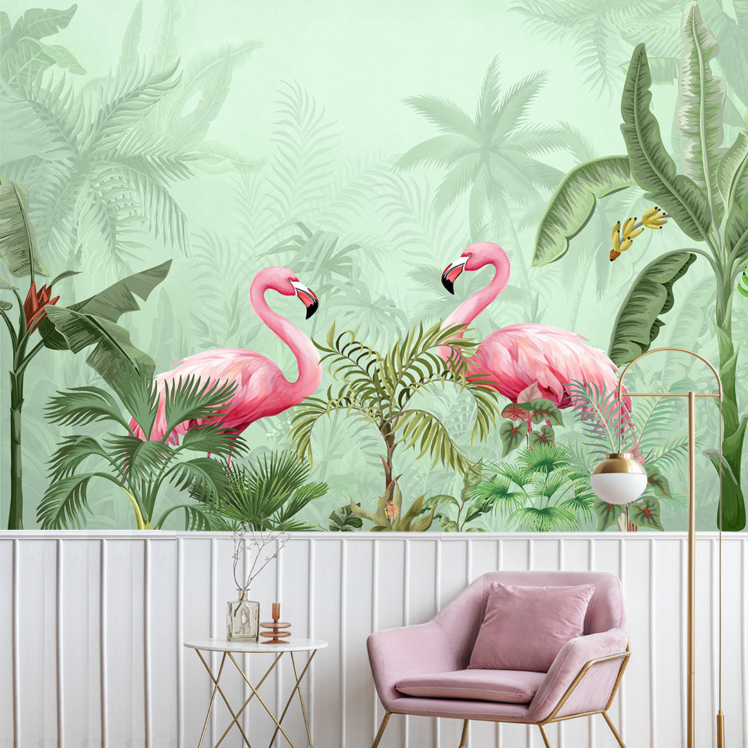 Flamingo Garden Reverie