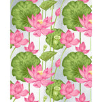 Load image into Gallery viewer, Pink lotus frosted glass film on a window — Lolli &amp; Omi