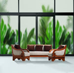 Load image into Gallery viewer, Green leaf border glass film on a window — Lolli &amp; Omi