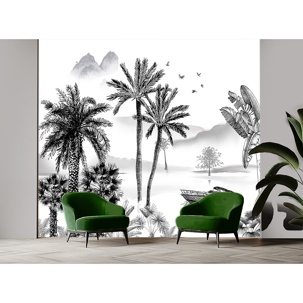 Monsoon Palm Etching