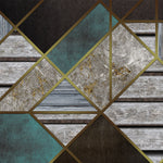 Load image into Gallery viewer, Teal Geometry Fusion