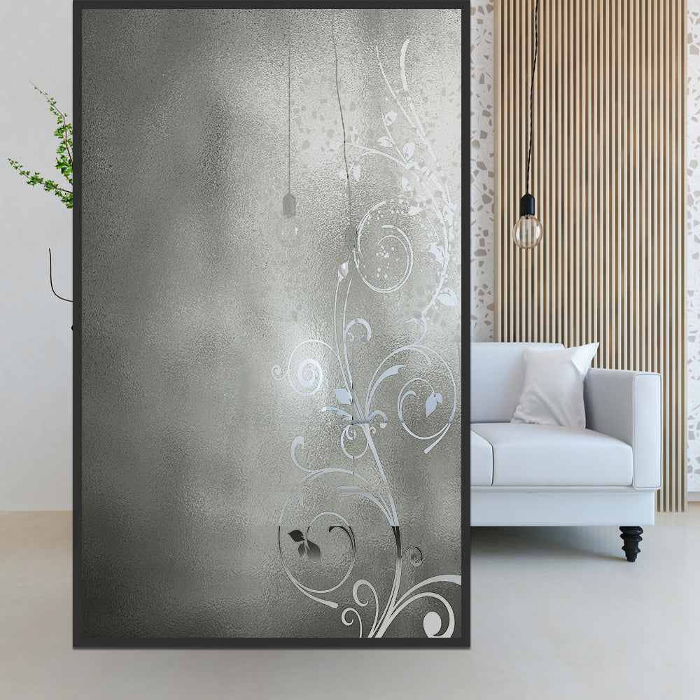 Frosted Floral Swirl