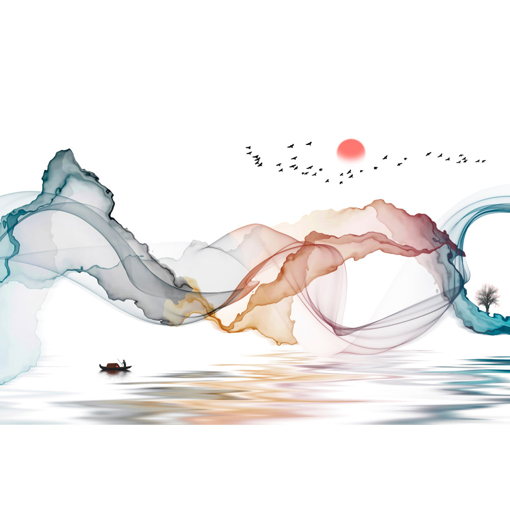 Serene Ink Swirl
