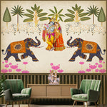 Load image into Gallery viewer, Radha Krishna Divine Scene
