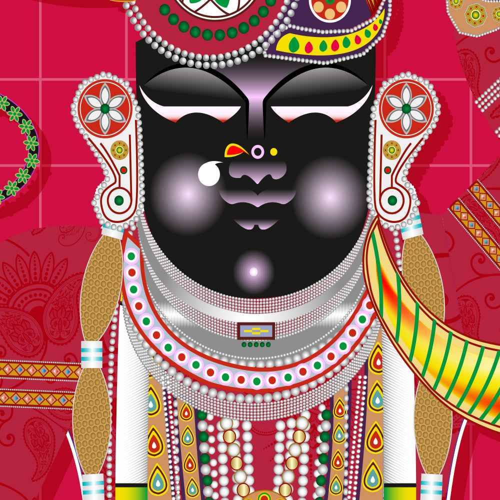 Shreenathji in Pink (Bhakti Decor)