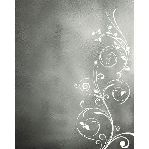 Frosted Floral Swirl