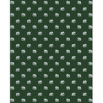 Load image into Gallery viewer, Forest green elephants blind pattern in green and grey, full design view