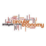 Load image into Gallery viewer, Office Word Cloud glass film pattern in orange and red, full design view