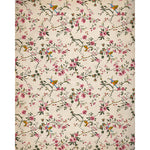 Load image into Gallery viewer, Ivory macaw blossom blind pattern in white, pink, green, blue and orange, full design view